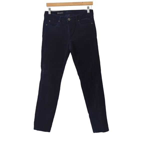 KUT from the Kloth Diana Skinny Corduroy Dark Navy Blue Size 8 - Picture 1 of 7